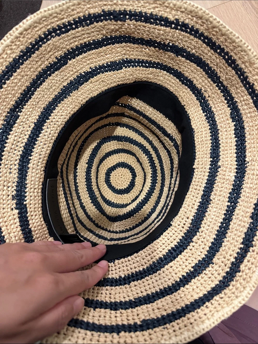 Janessa Leone Felix Crochet Raffia Bucket Hat